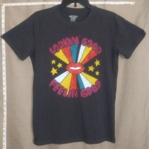 MightyFine LookinGoodFeelingGood dark gray t-shirt, womans,mens,teens